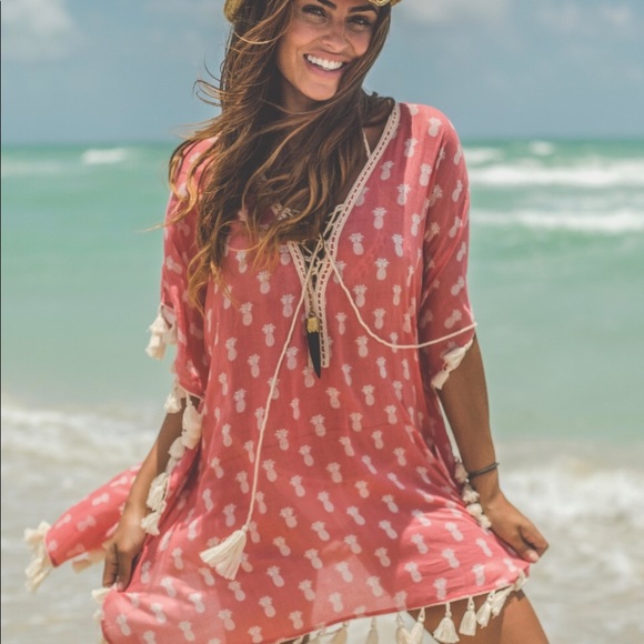 NWT Z&L Europe Cover-Up - with Tassel Details and Criss-Cross closing L - Picture 9 of 12